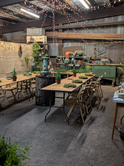 Christmas Wreath Workshop Ridley Sawmill, Ansty. Saturday 5th December